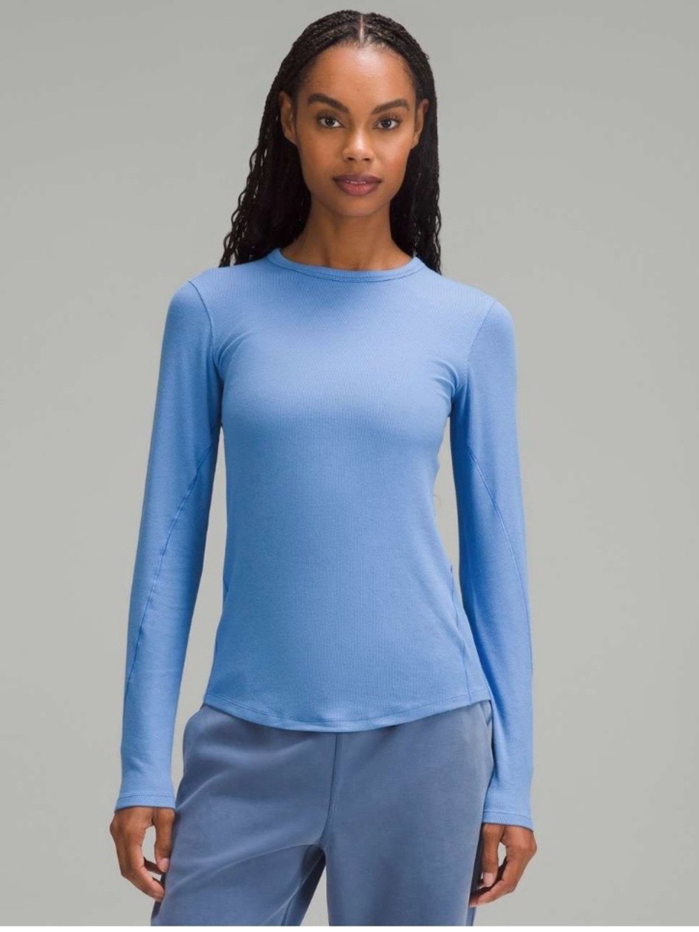 Lululemon Hold Tight Long-Sleeve Shirt
Blue Nile, Size 12 (size tag removed)